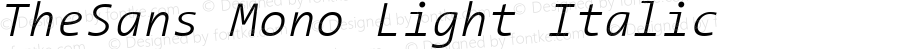 TheSans Mono 3 Light Italic