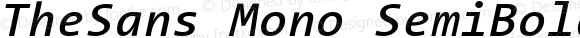 TheSans Mono 6 SemiBold Italic