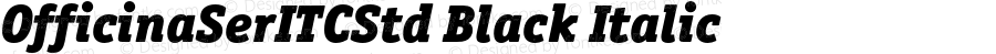 OfficinaSerITCStd-BlackItalic