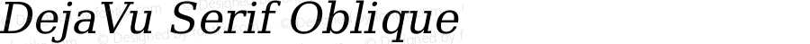 DejaVu Serif Oblique