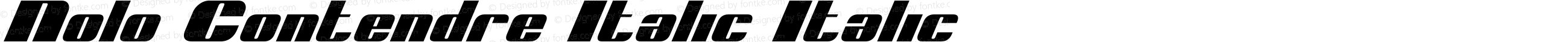 Nolo Contendre Italic Italic