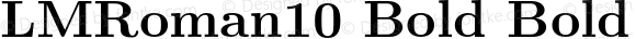 LMRoman10 Bold Bold