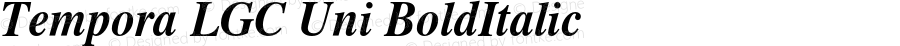 Tempora LGC Unicode Bold Italic