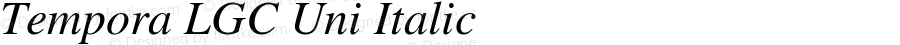 Tempora LGC Unicode Italic