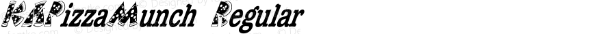 KAPizzaMunch Regular Altsys Fontographer 4.0 10/23/93