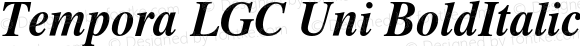 Tempora LGC Unicode Bold Italic