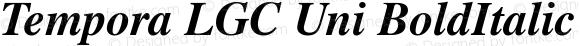 Tempora LGC Unicode Bold Italic