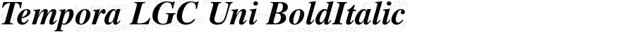 Tempora LGC Unicode Bold Italic