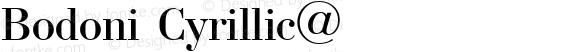 Bodoni Cyrillic@