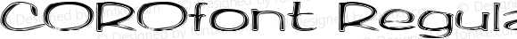 COROfont Regular Altsys Fontographer 3.5  4/3/01