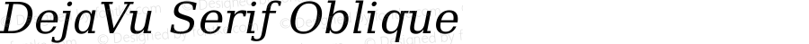 DejaVu Serif Oblique