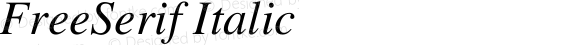 FreeSerif Italic