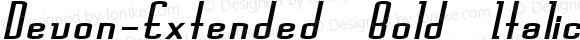Devon-Extended Bold Italic