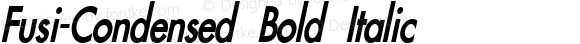 Fusi-Condensed Bold Italic