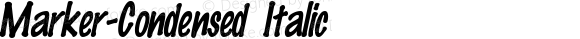 Marker-Condensed Italic