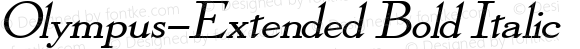 Olympus-Extended Bold Italic