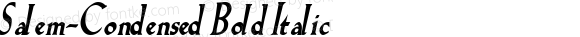 Salem-Condensed Bold Italic