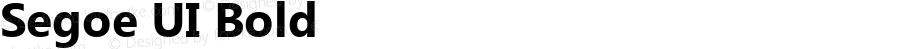 Segoe UI Bold Version 0.98