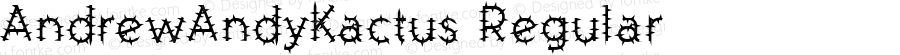 AndrewAndyKactus Regular Macromedia Fontographer 4.1.3 7/10/96