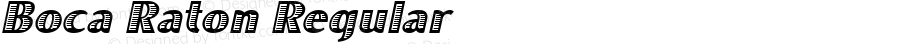 Boca Raton Regular Altsys Fontographer 3.5  02/02/94