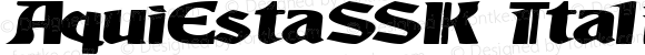 AquiEstaSSK Italic