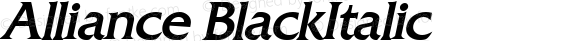 Alliance BlackItalic