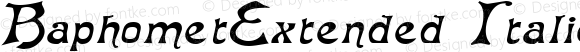 BaphometExtended Italic