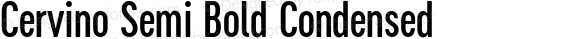 Cervino Semi Bold Condensed