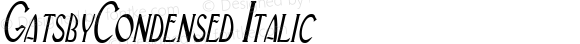 GatsbyCondensed Italic