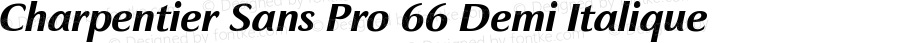 Charpentier Sans Pro 66 Demi Italique 2.011
