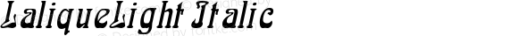 LaliqueLight Italic