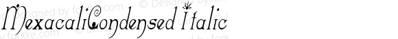 MexacaliCondensed Italic