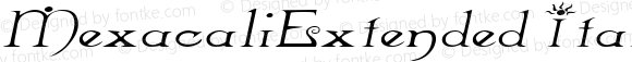 MexacaliExtended Italic