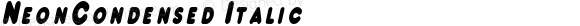 NeonCondensed Italic