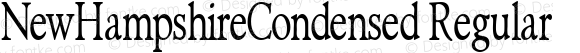 NewHampshireCondensed Regular