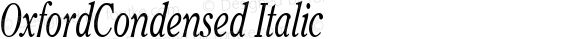 OxfordCondensed Italic