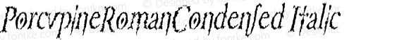 PorcupineRomanCondensed Italic