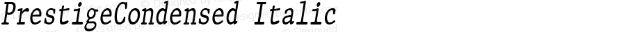 PrestigeCondensed Italic