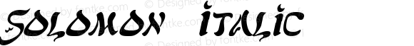 Solomon Italic