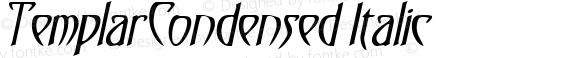 TemplarCondensed Italic