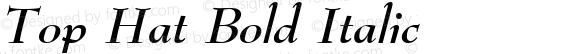 Top Hat Bold Italic