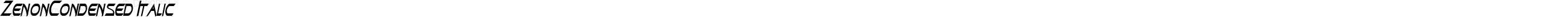 ZenonCondensed Italic