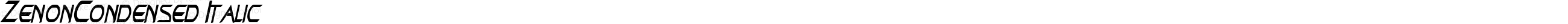 ZenonCondensed Italic
