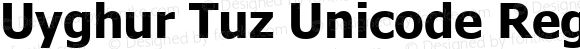 Uyghur Tuz Unicode Regular Version 2.00 March 18, 2006