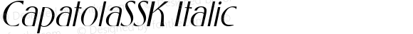 CapatolaSSK Italic Macromedia Fontographer 4.1 8/11/95