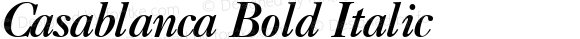 Casablanca Bold Italic