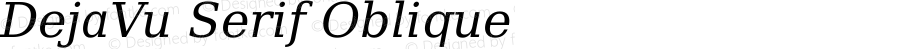 DejaVu Serif Oblique