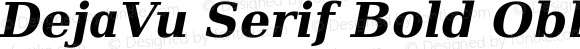 DejaVu Serif Bold Oblique