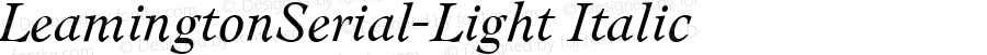 LeamingtonSerial-Light-Italic