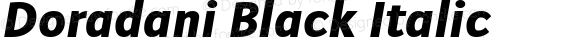 Doradani Black Italic